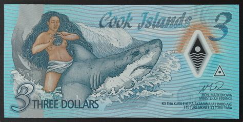 Banknote Cook Islands 3 Dollars 2021 Polymer Uncirculated Etsy UK