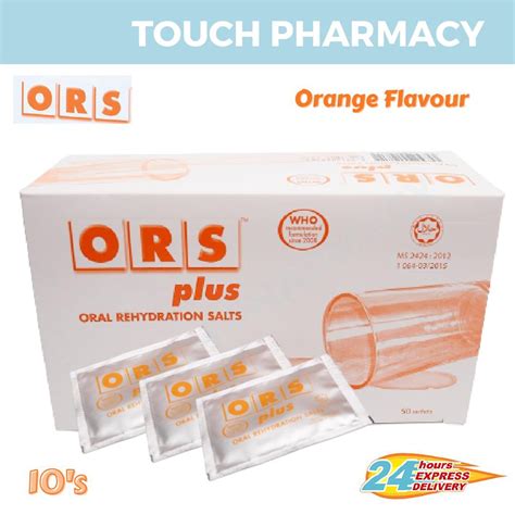 Ors Plus Oral Rehydration Salts 10s Orange Flavour Shopee Malaysia