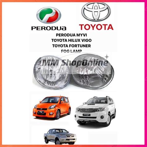 PERODUA MYVI SE TOYOTA HILUX VIGO FORTUNER FRONT BUMPER FOG LAMP FOG