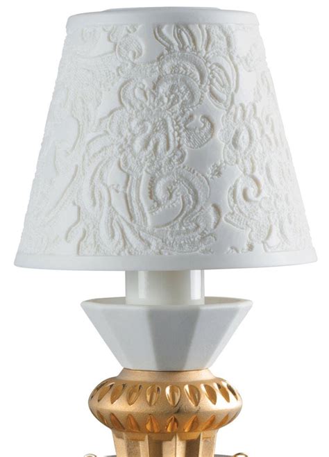 Belle De Nuit Lithophane Table Lamp With Tears Golden Luster Ce