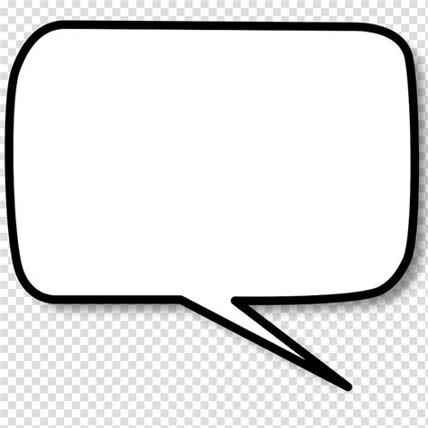 White Message Box Illustration Side Text Bubble Transparent Background