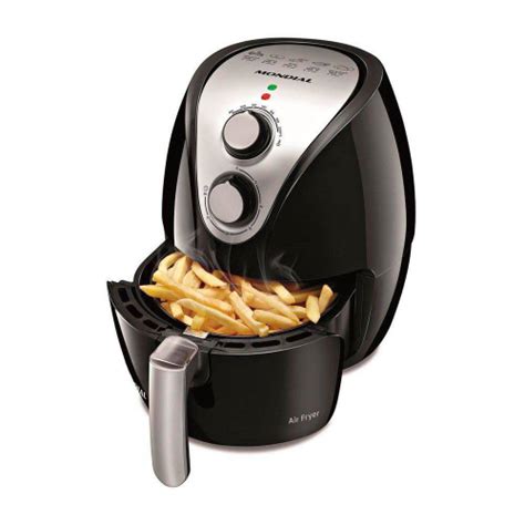 Fritadeira Air Fryer Mondial AF 16 2 4L Preto Prata 110V No Shoptime