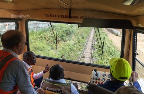 Infrastructure Visite Du Ministre Des Transports Des Travaux De Ligne