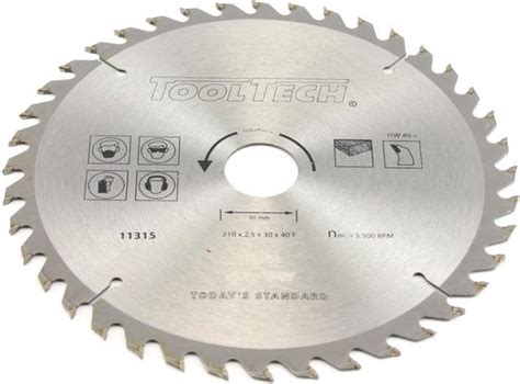 Tooltech Zaagblad Cirkelzaag Mm X Tanden Atb Wisseltand