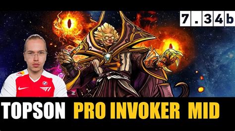 TOPSON PLAYING Invoker MIDLANE 7 34b DOTA 2 HIGHEST MMR MATCH Dota2