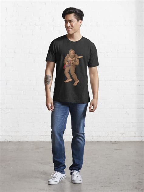 Bigfoot Playing Guitar Sasquatch Guitarist T Shirt For Sale By Sinjy