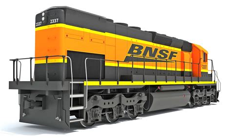 an orange and black train engine is shown on the white background, with ...