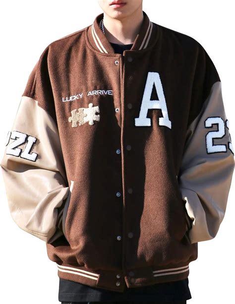 Moshtashio Chaqueta de Béisbol para Hombre Chaqueta Universitaria