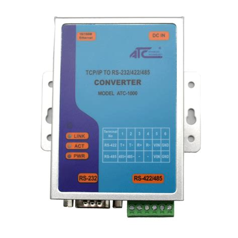 Economical Type TCP IP To RS 232 422 485 Converter Shenzhen ATC