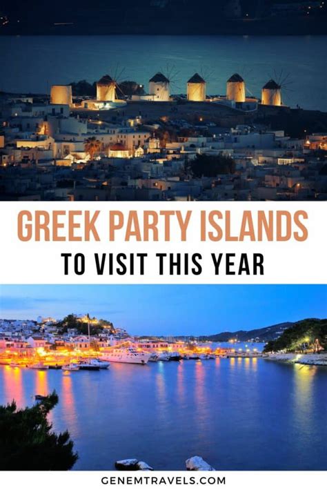 10 Best Greek Islands To Party Genem Travels