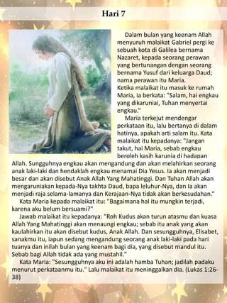 Kelahiran Yesus Bacaan Alkitab Untuk Adven Untuk Anak Anak Pdf