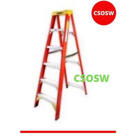 Jual Krisbow Tangga Fiberglass Step Merah Fiber Glass Ladder Shopee