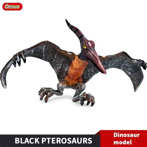 Oenux New Arrival Jurassic Dinosaur Model Standing Pterodactyl Jurassic ...