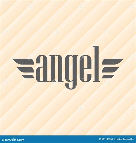 Word Angel. Vector Illustration Decorative Design Stock Vector ...