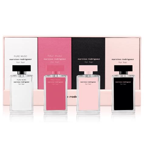 NARCISO RODRIGUEZ FOR HER COLLECTION 4 PCS MINIATURE GIFT SET FOR WOMEN ...