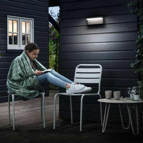 Philips Mygarden Led Au Enwandleuchte Bustan In Anthrazit Philips