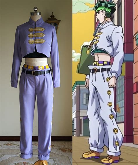 Jojos Bizarre Adventure Cosplay Rohan Kishibe Costume Set