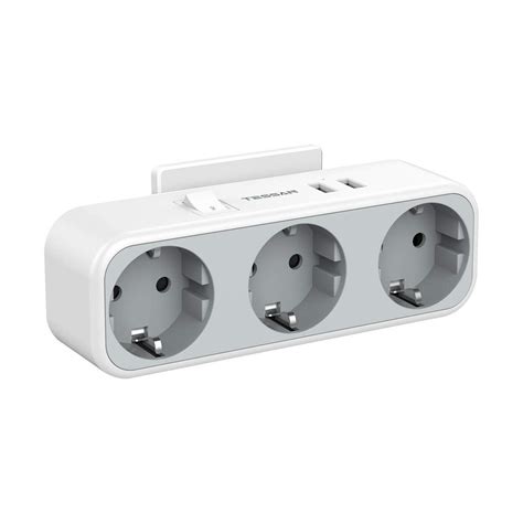 Tessan Eu Usb Steckdosenadapter Mit Ac Steckdosen Und Usb