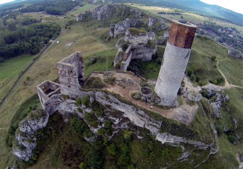 ZAMEK KRÓLEWSKI w OLSZTYNIE k Częstochowy Średniowieczne ruiny