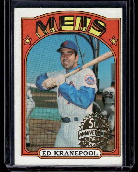 Topps Ed Kranepool Buyback Th Anniversary Gold Stamp