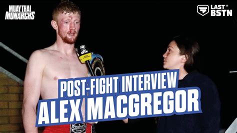 The New Wmo World Champion Alex Macgregor Muay Thai Monarchs Youtube