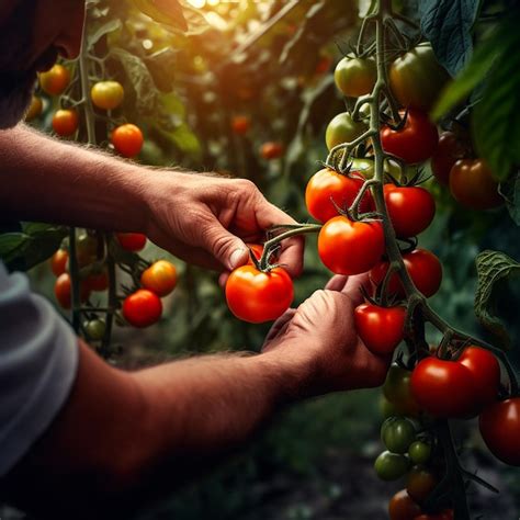 Hermosos Tomates Reliquia Maduros Rojos Cultivados En Un Invernadero