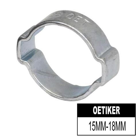 Oetiker Ear Clamp Mm Mm Zinc Plated Steel Collier Miller