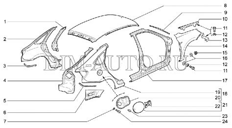 Лада веста схема кузова фото