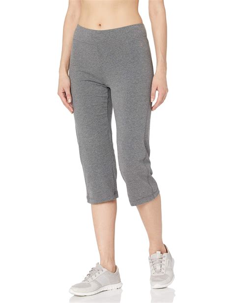 Danskin Everyday Basic Capri In Charcoal Grey Heather Gray Lyst