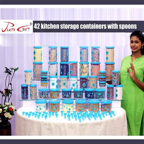 Buy 42 Smart Kitchen Storage Containers with Spoons Online at Best Price in India on Naaptol.com