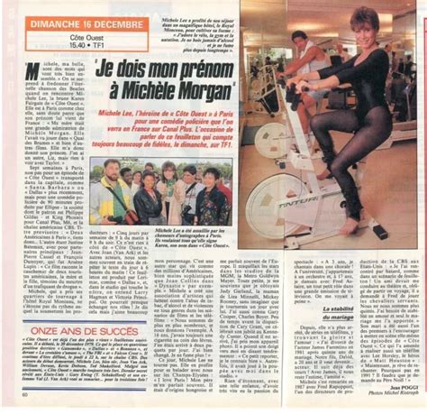 Coupure De Presse Clipping Michele Lee C Te Ouest Page Eur