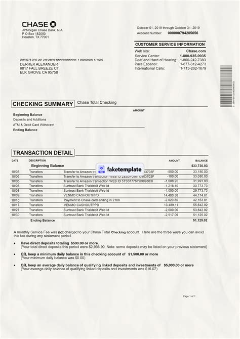 Pin On FAKE BANK STATEMENT Bank Statement Psd Template