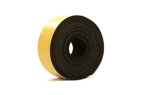 Neoprene Rubber Self Adhesive Strip 50mm Wide X 3mm Thick X 10m Long