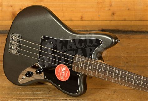 Squier Affinity Series Jaguar Bass H Laurel Charcoal Frost Metallic