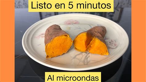 🍠como Cosinar Camote Al Microondas Boniato Batata Camote Microonde Adelgazarcomiendo Youtube