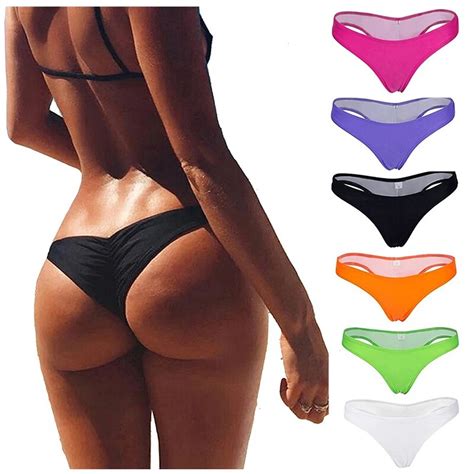 SAYFUT Women S Hot Summer Brazilian Beachwear Bikini Bottom Thong