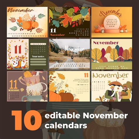 Free Printable November Calendar | Master Bundles