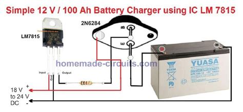 Lead Acid Battery Charger Circuits Homemade Circuit Projects