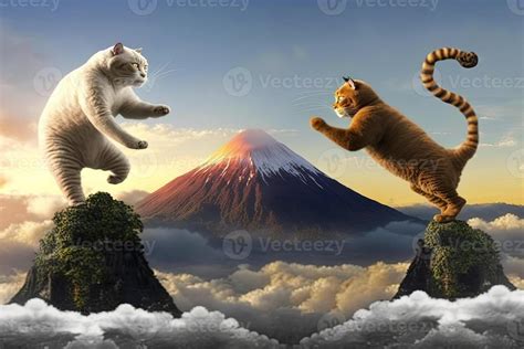 Kung Fu Kat Cat illustration generative ai 23936846 Stock Photo at Vecteezy