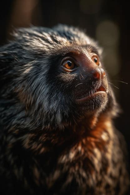 Premium AI Image | A close up of a lemur's face