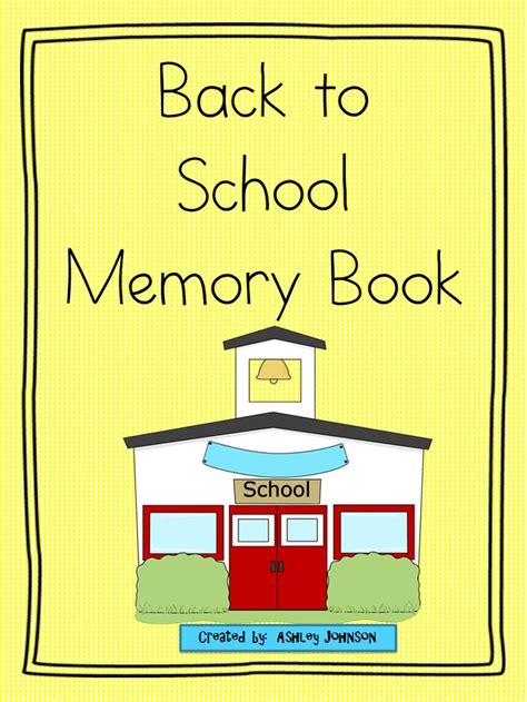 Back to School Memory Book | Memory book school, School memories, Back to school