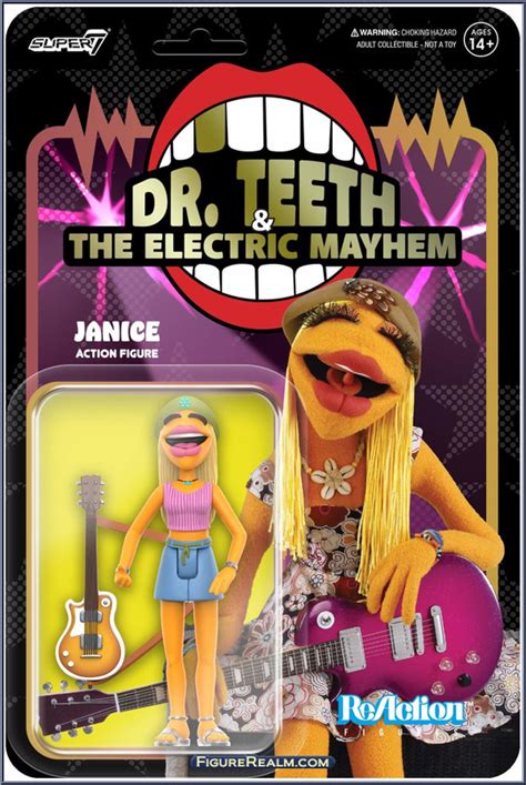 Janice Electric Mayhem Band Muppets ReAction Figures Super7