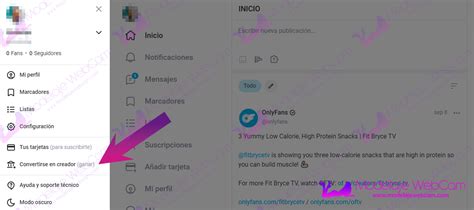 Cómo crear una cuenta de OnlyFans Modelaje WebCam