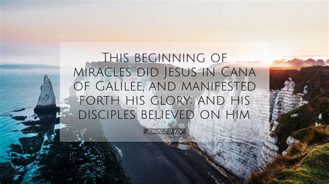 John Kjv Desktop Wallpaper This Beginning Of Miracles Did Jesus