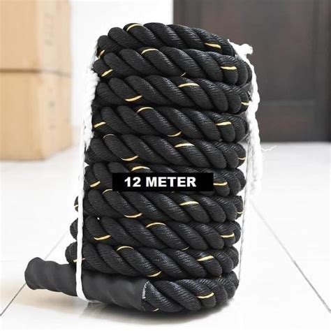 Jual Battle Rope 12 METER Tali Fitness Battling Ropes Gym Training