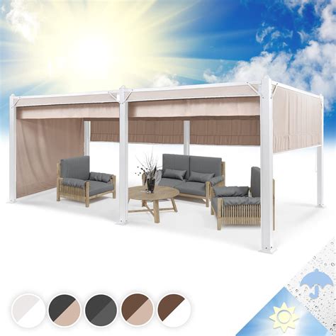 Blumfeldt Pergola Terrasse Polycarbonate 3x6m Hydrofuge Tonnelle De