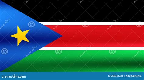 Flag Of South Sudan Sudanese National Symbol In Official Colors