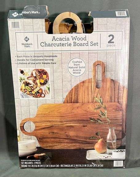 New Piece Acacia Wood Charcuterie Board Set Serve Your Favorite