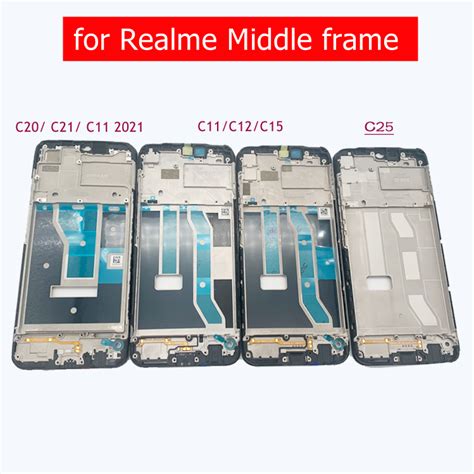 For Realme C11 C12 C15 C20 C21 C25 C11 2021 Middle Frame Plate