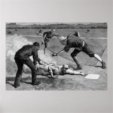 Vintage Sports, Black White Antique Baseball Posters